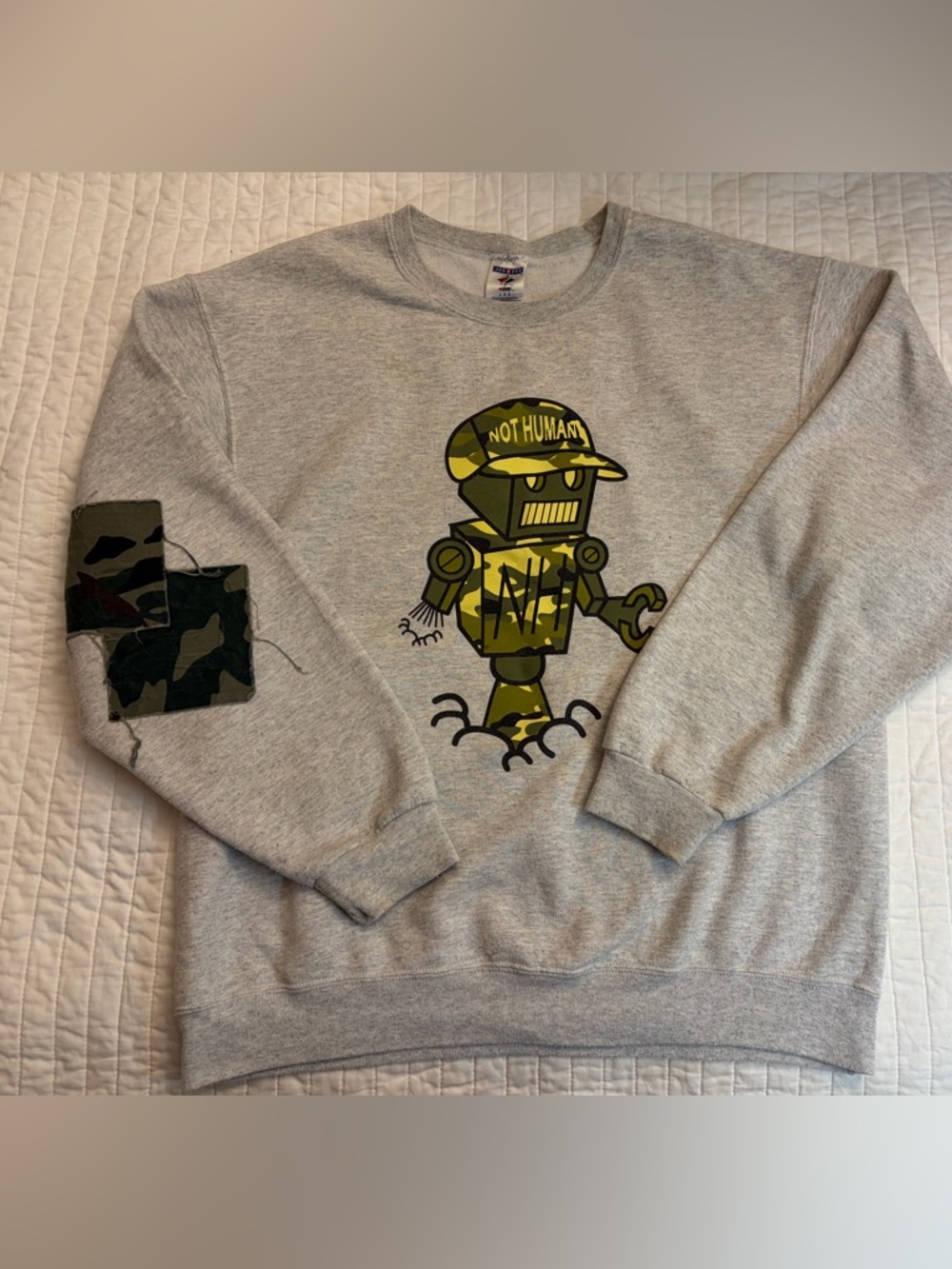 Not Human gray sweatshirt pullover crewneck